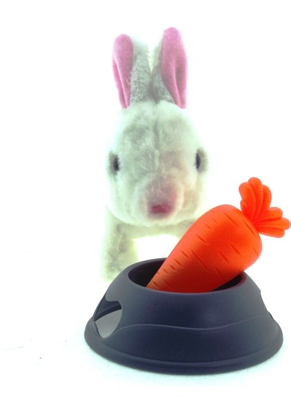 Sesli ve Hareketli Beyaz Peluş Yavru Tavşan Kız Erkek Çocuk Oyuncak Eğitici Oyuncaklar modelleri