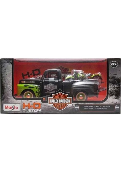 Maisto 1/24 1948 Model Ford F-1 Pickup + 1/24 1948 Model Fl Panh Kız Erkek Çocuk Oyuncak Eğitici Oyu fiyatları
