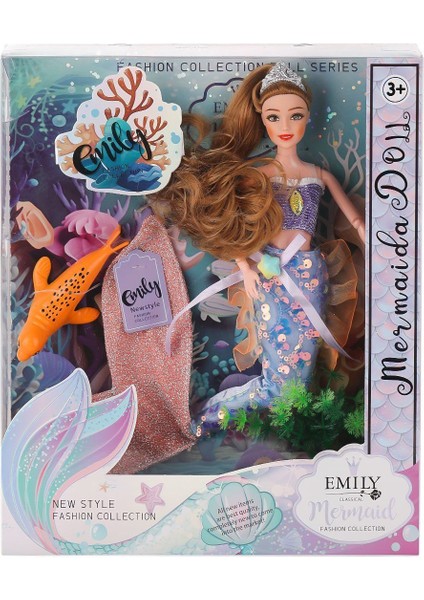 QJ163 QJ163C Emily Eklemli Deniz Kızı -Karsan Oyuncak Kız Erkek Çocuk Oyuncak Eğitici Oyuncaklar