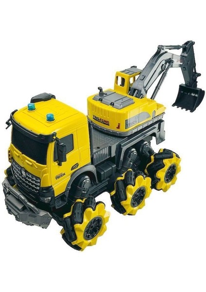 YJ-075-4 1:14 Uzaktan Kumandalı Full Fonksiyon 2.4g Kamyon Kazıcı -Vardem Kız Erkek Çocuk Oyuncak Eğ