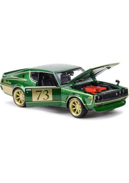 Maisto 1/24 1973 Nissan Skyline 2000GT-R Kız Erkek Çocuk Oyuncak Eğitici Oyuncaklar modelleri