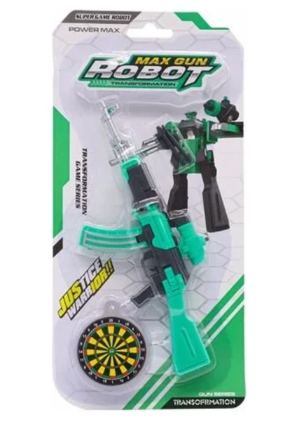 Robota Dönüşen Yeşil Silah Kız Erkek Çocuk Oyuncak Eğitici Oyuncaklar