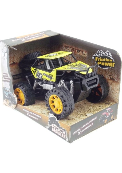 Rock Crawler Metal Büyük Sürtmeli Arazi Aracı Sarı Kız Erkek Çocuk Oyuncak Eğitici Oyuncaklar fiyatları