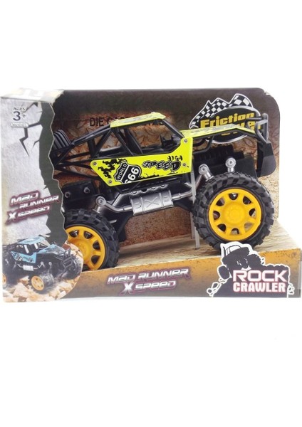 Rock Crawler Metal Büyük Sürtmeli Arazi Aracı Sarı Kız Erkek Çocuk Oyuncak Eğitici Oyuncaklar modelleri