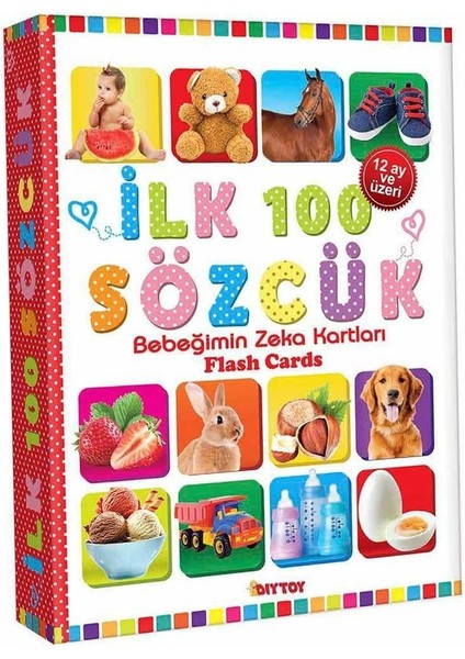 1758 Flascards Ilk 100 Sözcük Kız Erkek Çocuk Oyuncak Eğitici Oyuncaklar