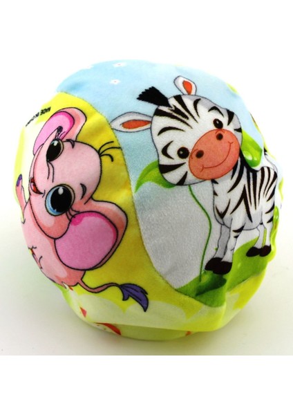 Hayvan Temalı Yumuşak Top V05088 Kız Erkek Çocuk Oyuncak Eğitici Oyuncaklar
