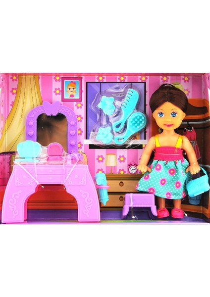 Cute Doll Mini Bebek Aksesuarlı ve Makyaj Masalı Oyun Seti Kız Erkek Çocuk Oyuncak Eğitici Oyuncakla modelleri