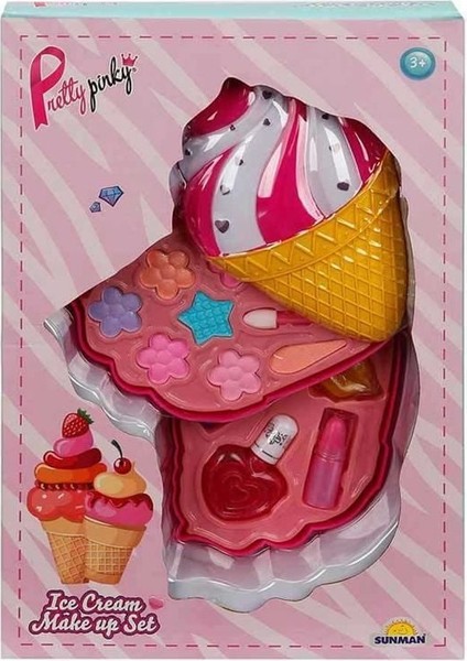 Dondurma Şekilli 2 Katlı Makyaj Güzellik Seti Kız Erkek Çocuk Oyuncak Eğitici Oyuncaklar fiyatları