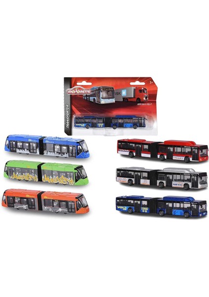 Majorette Transporter Toplu Taşıma Aracı Metal MODEL 212053303 - 1ADET Fiyatıdır Kız Erkek Çocuk Oyu