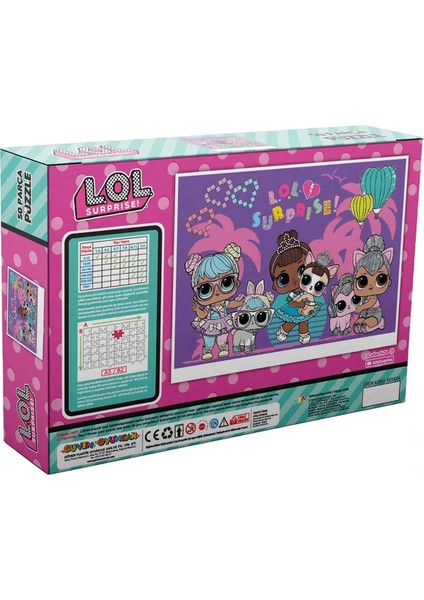 Lol Surprise 50 Parça Puzzle Kız Erkek Çocuk Oyuncak Eğitici Oyuncaklar fiyatları