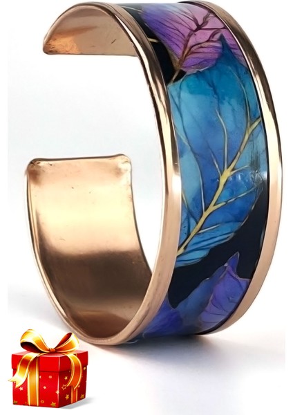 El Yapımı Ayarlanabilir Saf Bakır Bileklik Seti, Bakır Bilezik BB-317