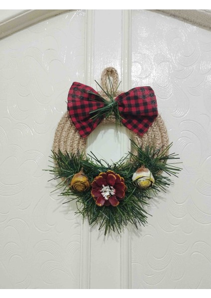 Yılbaşı Özel Hediyelik Kozalak Garland Kapı Duvar Süsü fiyatları