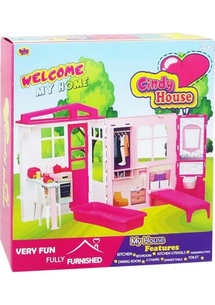 Oydaş Kutuda Cindy'nin Evi 2618 Kız Erkek Çocuk Oyuncak Eğitici Oyuncaklar
