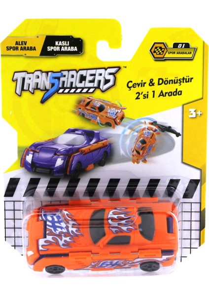 Transracers Dönüşen Araçlar Spor Arabalar Alev / Kaslı Kız Erkek Çocuk Oyuncak Eğitici Oyuncaklar