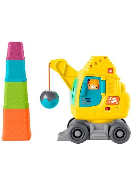 HWY62 Fisher-Price Eğitici Vinç Kız Erkek Çocuk Oyuncak Eğitici Oyuncaklar
