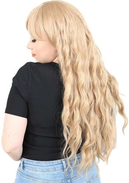 Perçemli Uzun Su Dalgası Fiber Sentetik Peruk/ Balköpüğü modelleri