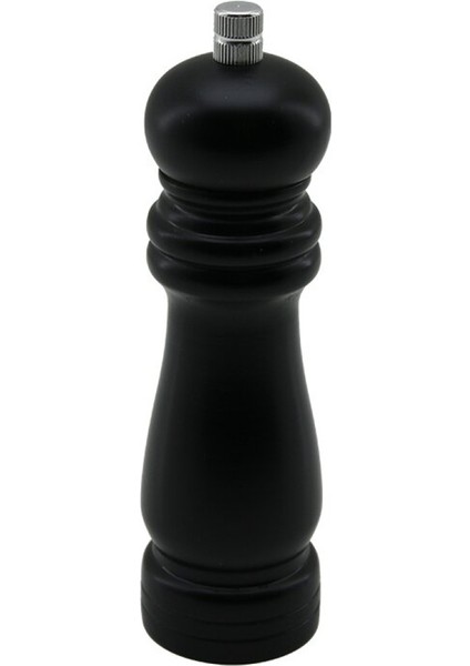 Siyah Ahşap Küçük= Çap: 4.5cm - Uzunluk: 15.5cm Tuz - Baharat Öğütücü (4915)