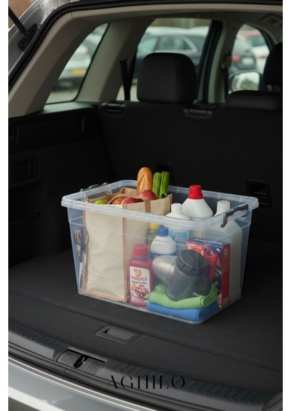 Kilitli Saklama Kabı – Kapaklı & Şeffaf Erzak / Düzenleme Kutusu