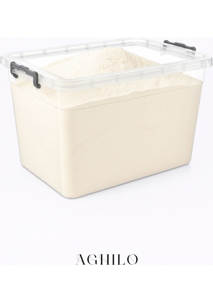 Kilitli Saklama Kabı – Kapaklı & Şeffaf Erzak / Düzenleme Kutusu