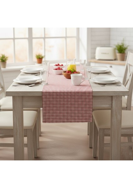 Kırmızı Pötikareli Leke Tutmaz Runner 40X160 cm fiyatları