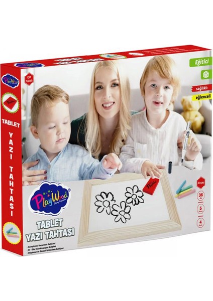 Playwood Ahşap Tablet Yazı Tahtası Kız Erkek Çocuk Oyuncak Eğitici Oyuncaklar