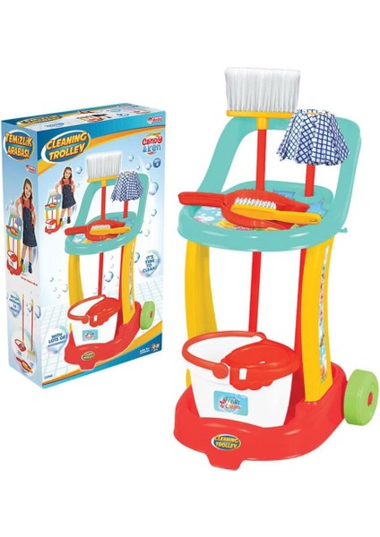 Candy & Ken Temizlik Arabası Temizlik Oyun Seti Kız Erkek Çocuk Oyuncak Eğitici Oyuncaklar