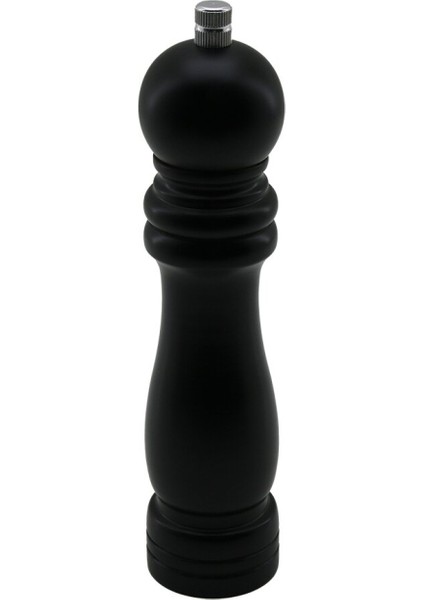 Siyah Ahşap Büyük= Çap: 4.5cm - Uzunluk: 19.5cm Tuz - Baharat Öğütücü (4915)