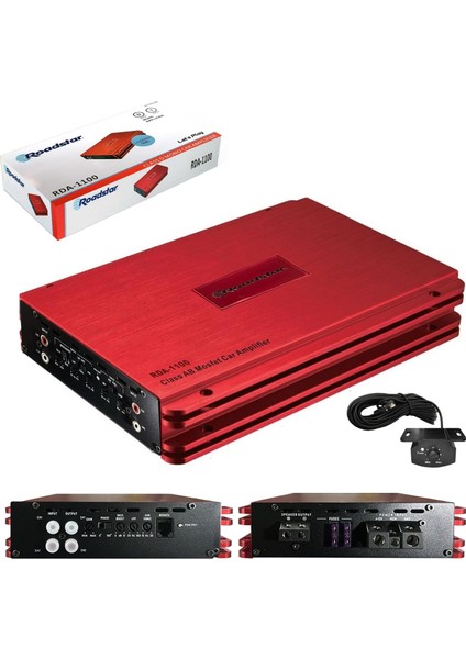 RDA-1100 Oto Anfi Mono 1000 Watt 1 Kanal Bass Kontrol