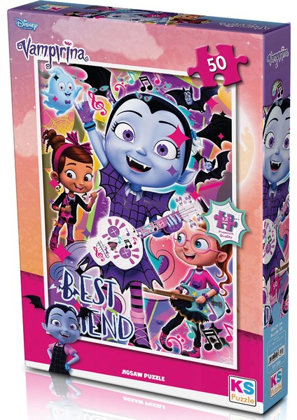 Ks Vampirina 50 Parça Puzzle Kız Erkek Çocuk Oyuncak Eğitici Oyuncaklar