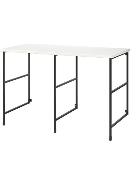 Enhet Açık Raf Ünitesi Antrasit Beyaz 139 x 63,5 x 87,5 cm