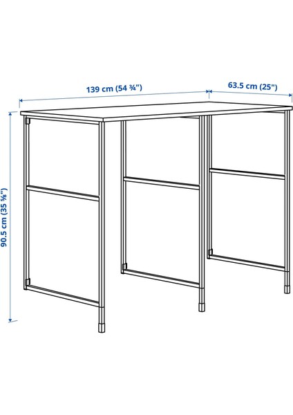 Enhet Açık Raf Ünitesi Antrasit Beyaz 139 x 63,5 x 87,5 cm fiyatları