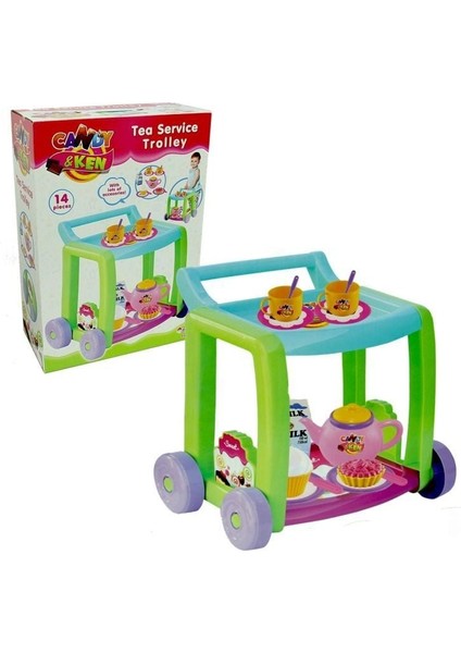 Dede Candy Ken Çay Servis Arabası Kız Erkek Çocuk Oyuncak Eğitici Oyuncaklar fiyatları