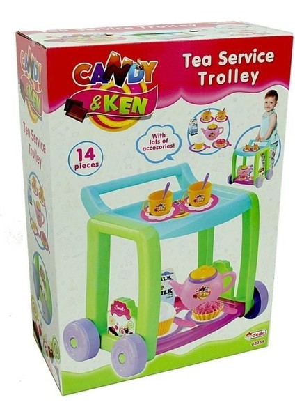 Dede Candy Ken Çay Servis Arabası Kız Erkek Çocuk Oyuncak Eğitici Oyuncaklar modelleri