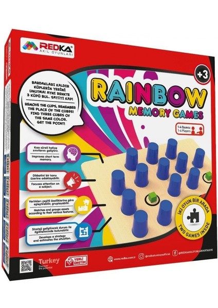 5440 Redka, Rainbow Zeka ve Strateji Oyunu Kız Erkek Çocuk Oyuncak Eğitici Oyuncaklar