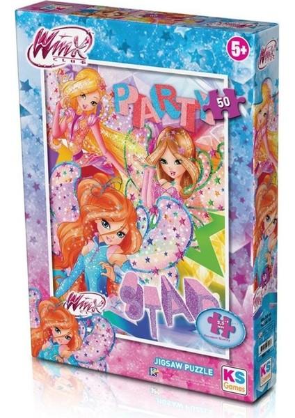 Ks Puzzle 50 Parça Winx Kız Erkek Çocuk Oyuncak Eğitici Oyuncaklar