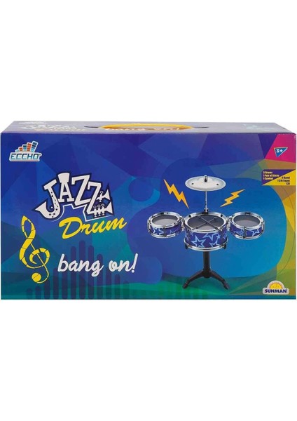 41008 Jazz Drum Mini Bateri Seti Kız Erkek Çocuk Oyuncak Eğitici Oyuncaklar