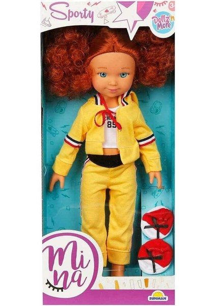 30041 Mina Sporty Bebek 35CM -Sunman Kız Erkek Çocuk Oyuncak Eğitici Oyuncaklar
