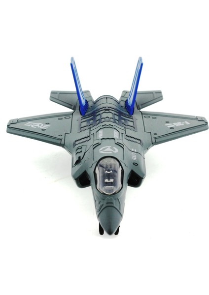 Çek Bırak Metal F-35 Benzeri Gri Savaş Uçağı Sesli Işıklı Kız Erkek Çocuk Oyuncak Eğitici Oyuncaklar fiyatları