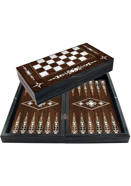 1021828 Star Antik Yonca Sedef Tavla Takımı Kız Erkek Çocuk Oyuncak Eğitici Oyuncaklar