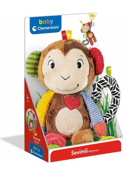 64187 Baby Clementoni - Minik Maymun Kız Erkek Çocuk Oyuncak Eğitici Oyuncaklar