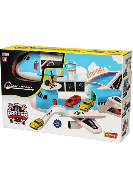 ERN-2012 Heroes Toys Uçak Garaj Seti Kız Erkek Çocuk Oyuncak Eğitici Oyuncaklar