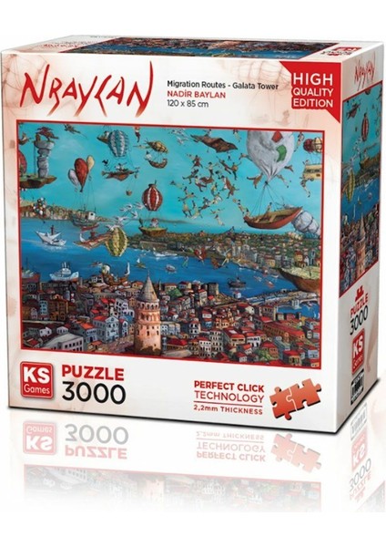 23017 Migration Routes Galata Tower Kız Erkek Çocuk Oyuncak Eğitici Oyuncaklar