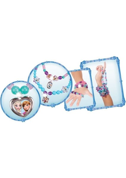 Dede Frozen Büyük Boncuk Takı Seti Kız Erkek Çocuk Oyuncak Eğitici Oyuncaklar