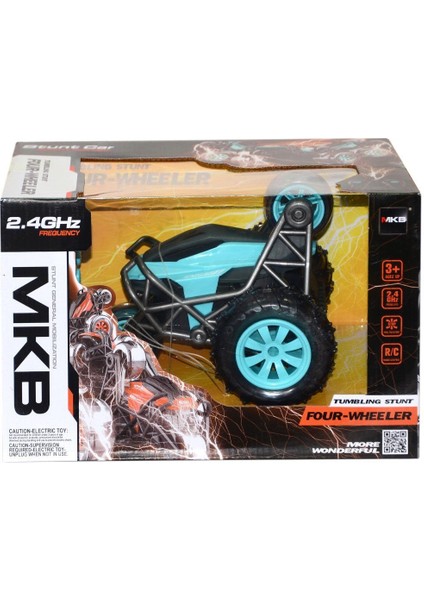 MKB-5588-617 Kumandalı Şarjlı Four Wheeler Stunt Car Kız Erkek Çocuk Oyuncak Eğitici Oyuncaklar