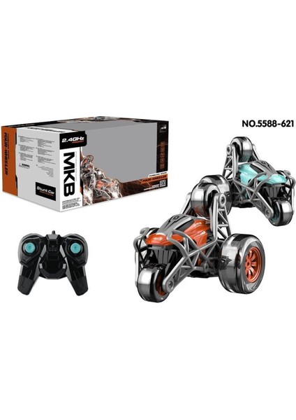 MKB-5588-617 Kumandalı Şarjlı Four Wheeler Stunt Car Kız Erkek Çocuk Oyuncak Eğitici Oyuncaklar fiyatları
