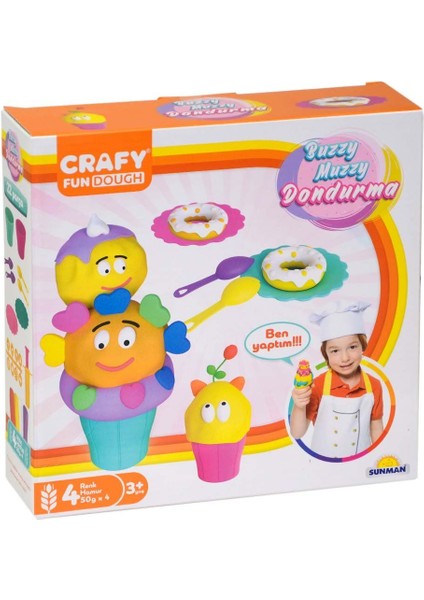 Crafy Buzzy Muzzy Dondurma Oyun Hamuru Seti 200 gr Kız Erkek Çocuk Oyuncak Eğitici Oyuncaklar