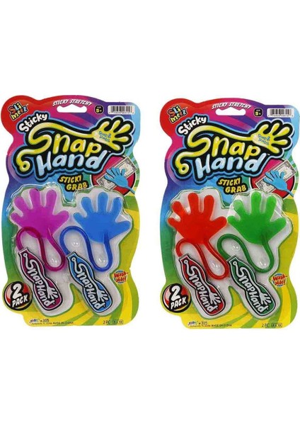 Jaru 2'li Eğlenceli Yapışkan El - 86562 1 - 1 Paket Fiyatıdır Kız Erkek Çocuk Oyuncak Eğitici Oyunca