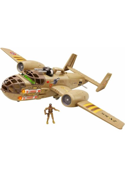 33938 The Corps Universe Beast Bomber Sesli ve Işıklı Askeri Uçak Kız Erkek Çocuk Oyuncak Eğitici Oy fiyatları