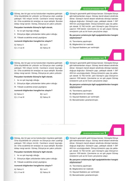 6. Sınıf Tüm Branşlar Paragraf Soru Bankası fiyatları