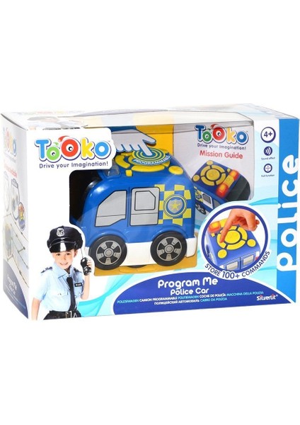 SIL/81471 Silverlit Tooko Programlanabilen Polis Aracı Oyun Seti Kız Erkek Çocuk Oyuncak Eğitici Oyu